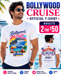 White official Bollywood Cruise adult T-shirt product photo