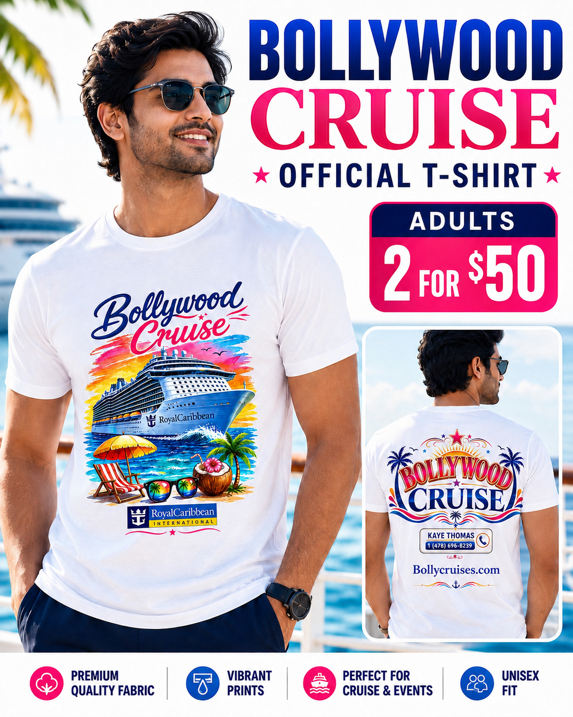 Bollywood Cruise Official T-Shirt