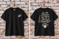 New York or Nowhere — Black Graphic T-Shirt front and back mockup